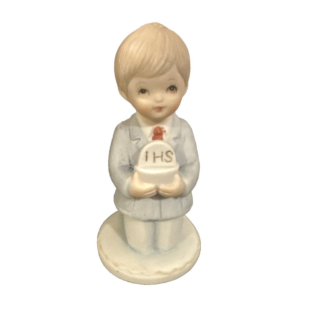 Lefton Hand Painted Boy Figurine The‎ Christopher Collection 1987 Jesus Savior
